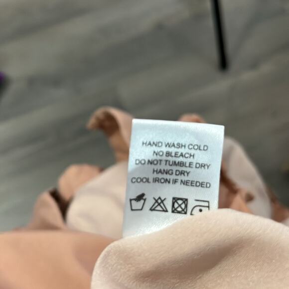 Lovers + Friends Light Brown Sleeveless Swing Dress Cutouts On Back and Front XS - Picture 8 of 9